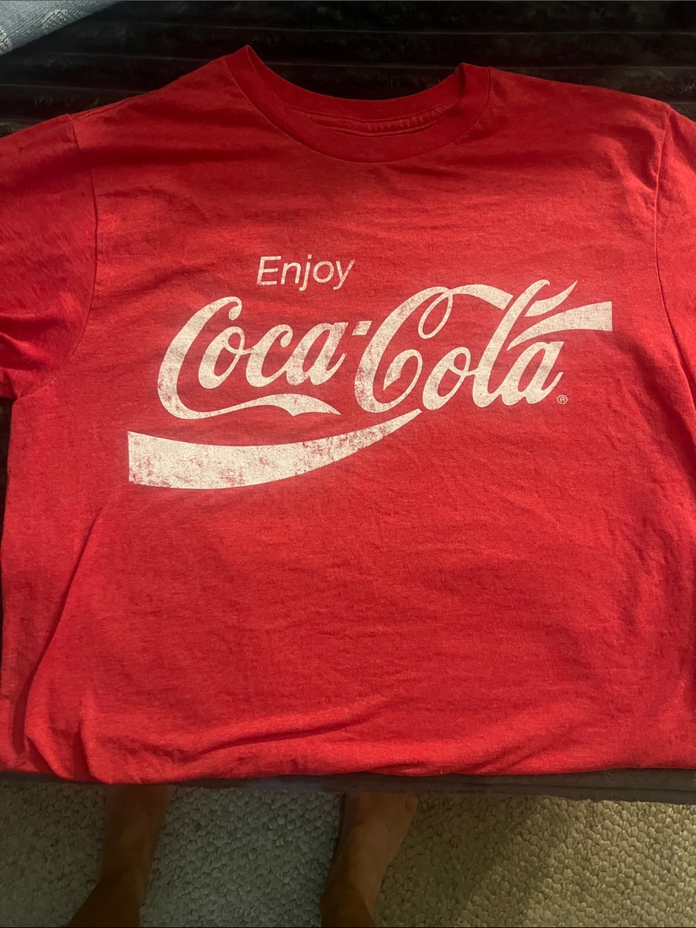 Coca-Cola Red Tee with White logo Unisexed